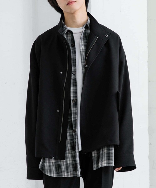 SENSE OF PLACE by URBAN RESEARCH（センスオブプレイスバイアーバンリサーチ）の「ショートモッズコート（モッズコート・メンズ・ブラック/ブルー・LARGE/MEDIUM）」の19枚目の写真