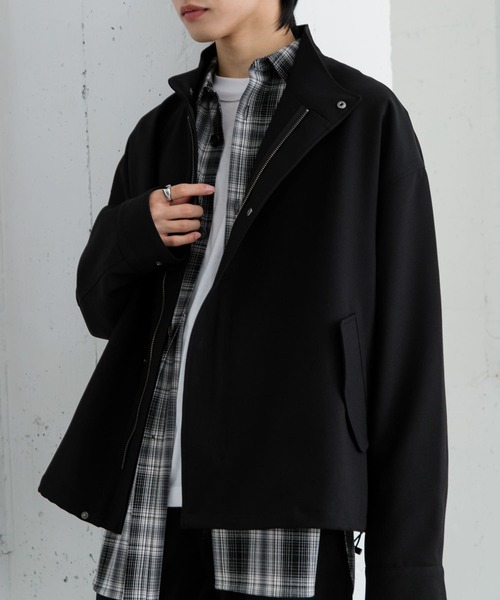 SENSE OF PLACE by URBAN RESEARCH（センスオブプレイスバイアーバンリサーチ）の「ショートモッズコート（モッズコート・メンズ・ブラック/ブルー・LARGE/MEDIUM）」の21枚目の写真