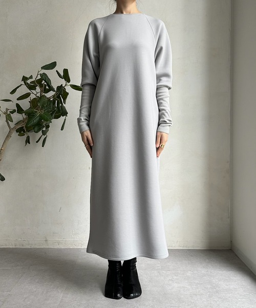 DouDou（ドゥドゥ）の「袖リブダンボールワンピース（ワンピース・レディース・グレー/アイボリー/ブラック・FREE）」の22枚目の写真