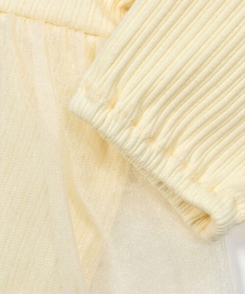 SLAP SLIP BABY（スラップスリップベビー）の「レース襟付グログランリボンラメチュールスカートボディミニベビー(70~80cm)（ロンパース・キッズ・ブルー/イエロー・70cm/80ｃｍ）」の10枚目の写真