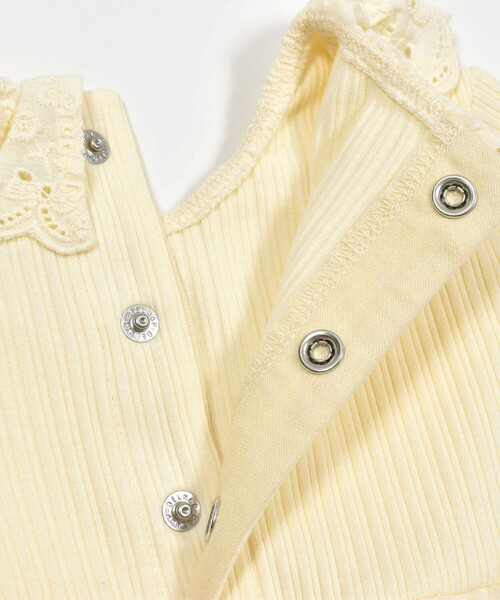 SLAP SLIP BABY（スラップスリップベビー）の「レース襟付グログランリボンラメチュールスカートボディミニベビー(70~80cm)（ロンパース・キッズ・ブルー/イエロー・70cm/80ｃｍ）」の13枚目の写真