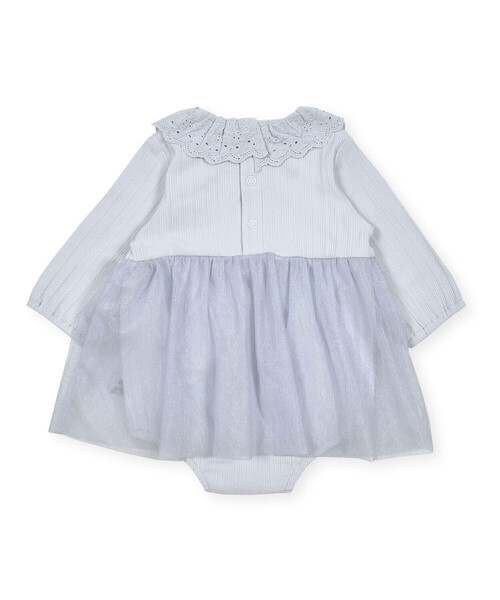 SLAP SLIP BABY（スラップスリップベビー）の「レース襟付グログランリボンラメチュールスカートボディミニベビー(70~80cm)（ロンパース・キッズ・ブルー/イエロー・70cm/80ｃｍ）」の15枚目の写真