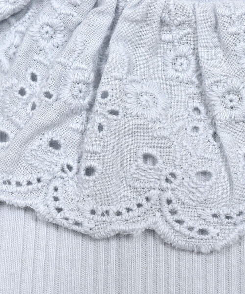 SLAP SLIP BABY（スラップスリップベビー）の「レース襟付グログランリボンラメチュールスカートボディミニベビー(70~80cm)（ロンパース・キッズ・ブルー/イエロー・70cm/80ｃｍ）」の17枚目の写真