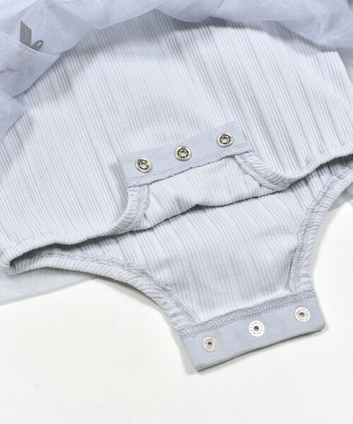 SLAP SLIP BABY（スラップスリップベビー）の「レース襟付グログランリボンラメチュールスカートボディミニベビー(70~80cm)（ロンパース・キッズ・ブルー/イエロー・70cm/80ｃｍ）」の20枚目の写真