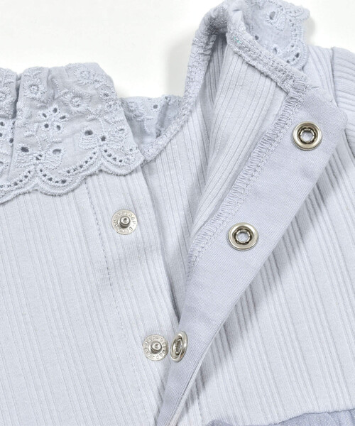 SLAP SLIP BABY（スラップスリップベビー）の「レース襟付グログランリボンラメチュールスカートボディミニベビー(70~80cm)（ロンパース・キッズ・ブルー/イエロー・70cm/80ｃｍ）」の21枚目の写真