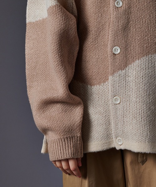 ONCILY（オンシェリー）の「WAVE PATTERN KNIT CARDIGAN/ ウェーブ