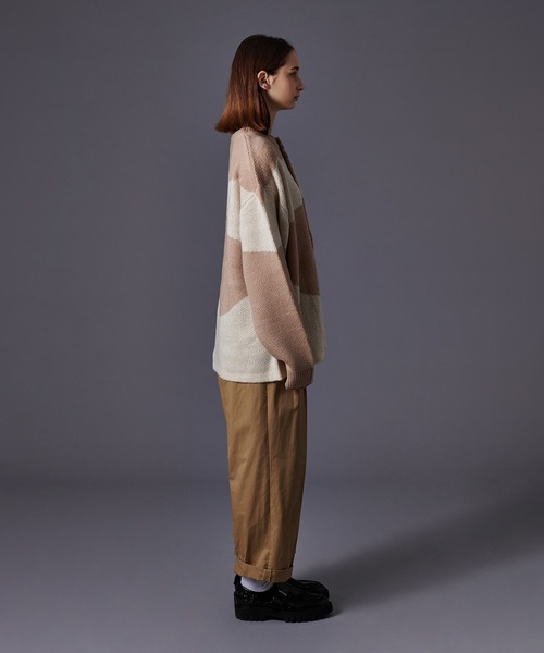 ONCILY（オンシェリー）の「WAVE PATTERN KNIT CARDIGAN/ ウェーブ