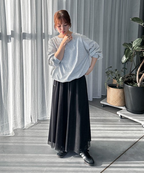 feepur(フェピュール)の「裾スピンドルオーバーロンT(Tシャツ/カットソー・レディース・オフホワイト/オートミール/ブラック・MEDIUM)」の19枚目の写真