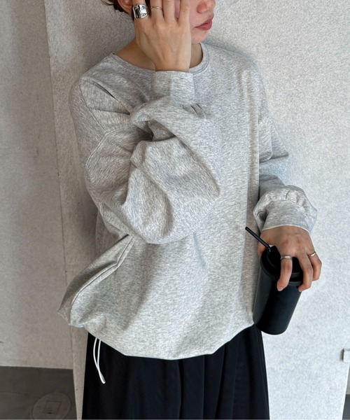 feepur(フェピュール)の「裾スピンドルオーバーロンT(Tシャツ/カットソー・レディース・オフホワイト/オートミール/ブラック・MEDIUM)」の22枚目の写真