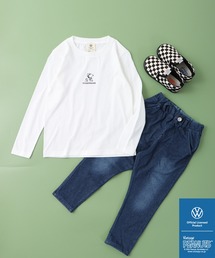 Volkswagen（フォルクスワーゲン）の「PEANUTS×Volks wagen 長袖プリントＴシャツ（Tシャツ/カットソー・キッズ）」