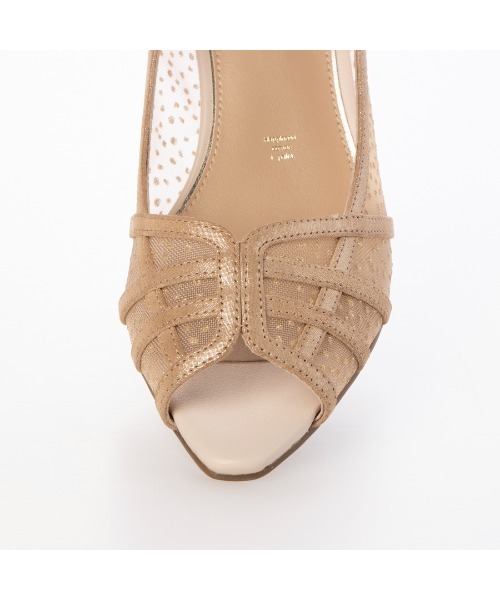 Mode et Jacomo（モードエジャコモ）の「チュールオープントゥパンプス（パンプス・レディース・ゴールド/ブラック/ラベンダー・23cm/24.5cm/24cm/23.5cm/22.5cm）」の12枚目の写真