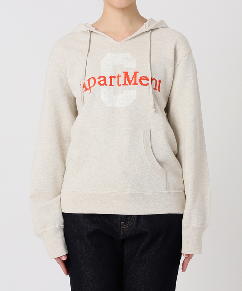 SLOBE citron.(スローブシトロン)の「SLOBE citron. apartment ロゴパーカー(パーカー・レディース・オートミール/ネイビー・FREE)」の12枚目の写真