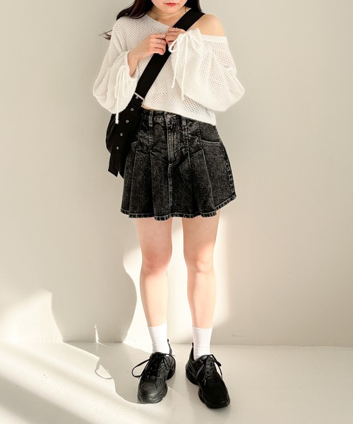 Heather（ヘザー）の「Denimプリーツミニスカート　110298（デニムスカート・レディース・ブラック/ブルー・M/S）」の20枚目の写真