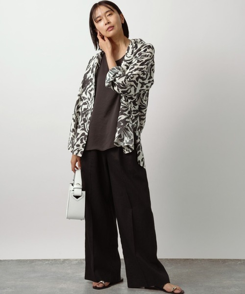 BARNYARDSTORM（バンヤードストーム）の「BARNYARDSTORM / リネンワイドパンツ（その他パンツ・レディース・ベージュ/ブラック/オフホワイト/ブルー・S/M/L）」の13枚目の写真