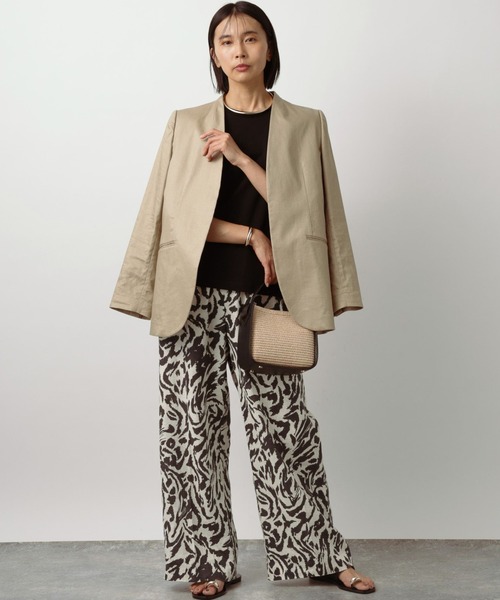 BARNYARDSTORM（バンヤードストーム）の「BARNYARDSTORM / リネンワイドパンツ（その他パンツ・レディース・ベージュ/ブラック/オフホワイト/ブルー・S/M/L）」の21枚目の写真