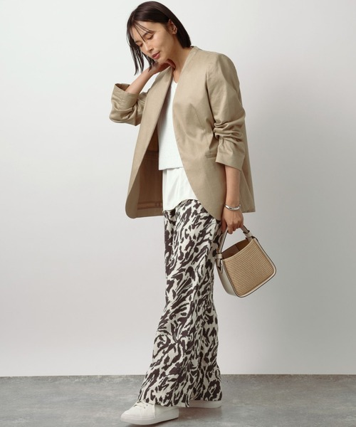 BARNYARDSTORM（バンヤードストーム）の「BARNYARDSTORM / リネンワイドパンツ（その他パンツ・レディース・ベージュ/ブラック/オフホワイト/ブルー・S/M/L）」の22枚目の写真