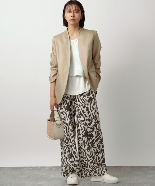 BARNYARDSTORM（バンヤードストーム）の「BARNYARDSTORM / リネンワイドパンツ（その他パンツ・レディース・ベージュ/ブラック/オフホワイト/ブルー・S/M/L）」の19枚目の写真