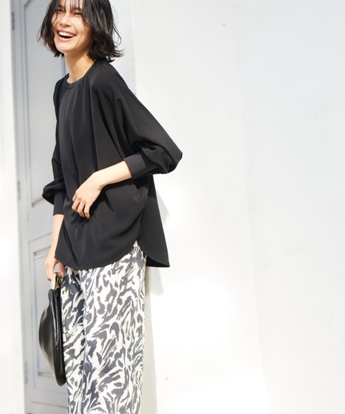 BARNYARDSTORM（バンヤードストーム）の「BARNYARDSTORM / リネンワイドパンツ（その他パンツ・レディース・ベージュ/ブラック/オフホワイト/ブルー・S/M/L）」の9枚目の写真