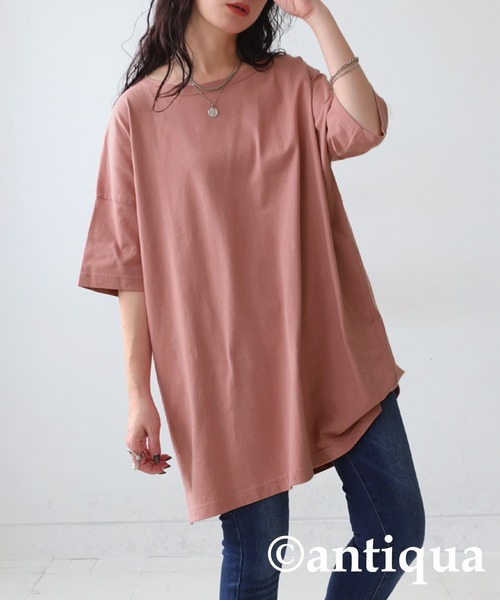 セール】ベーシック半袖Tシャツ（Tシャツ/カットソー）｜antiqua