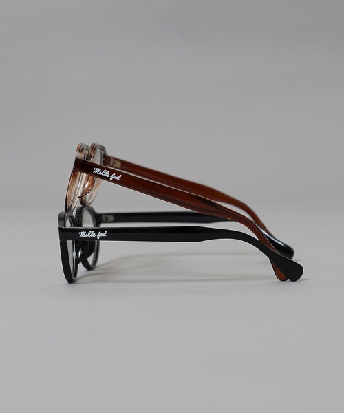MILKFED.（ミルクフェド）の「ICING LOGO DAILY GLASSES（メガネ・レディース・ブラウン/ブラック・ONE SIZE）」の4枚目の写真