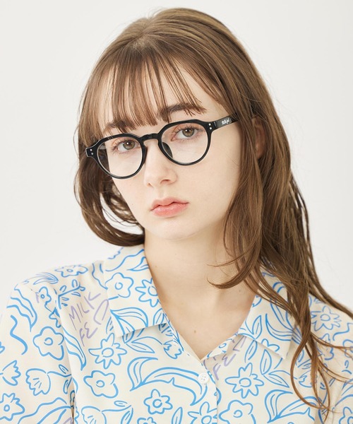 MILKFED.（ミルクフェド）の「ICING LOGO DAILY GLASSES（メガネ・レディース・ブラウン/ブラック・ONE SIZE）」の12枚目の写真