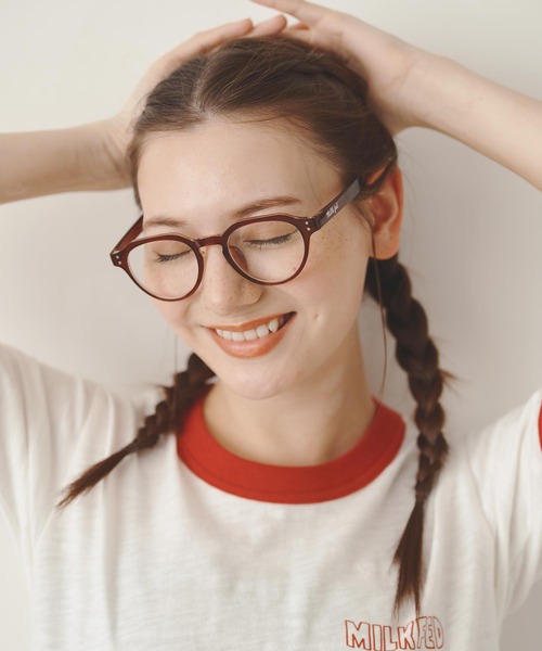 MILKFED.（ミルクフェド）の「ICING LOGO DAILY GLASSES（メガネ・レディース・ブラウン/ブラック・ONE SIZE）」の13枚目の写真