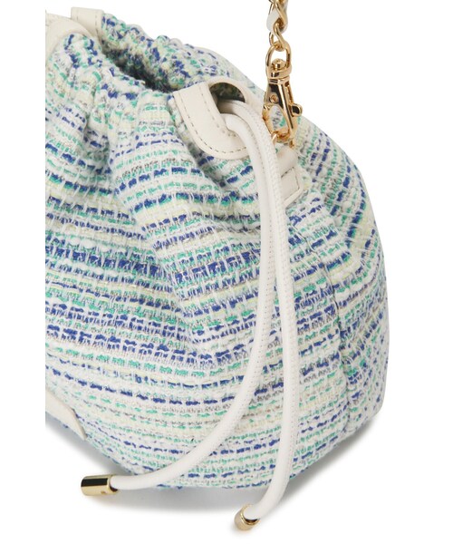 PINKY&DIANNE（ピンキーアンドダイアン）の「ツイード巾着BAG（ショルダーバッグ・レディース・グリーン/ホワイト・ONE SIZE）」の8枚目の写真