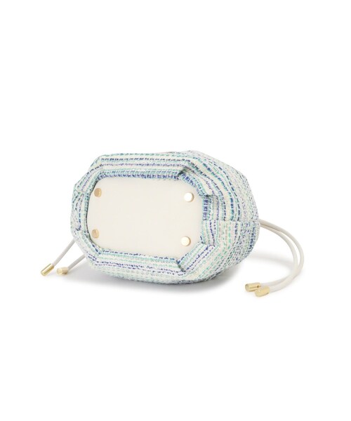 PINKY&DIANNE（ピンキーアンドダイアン）の「ツイード巾着BAG（ショルダーバッグ・レディース・グリーン/ホワイト・ONE SIZE）」の10枚目の写真