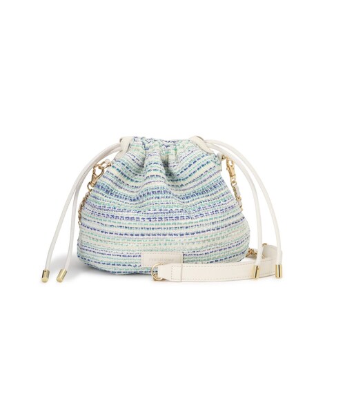 PINKY&DIANNE（ピンキーアンドダイアン）の「ツイード巾着BAG（ショルダーバッグ・レディース・グリーン/ホワイト・ONE SIZE）」の4枚目の写真