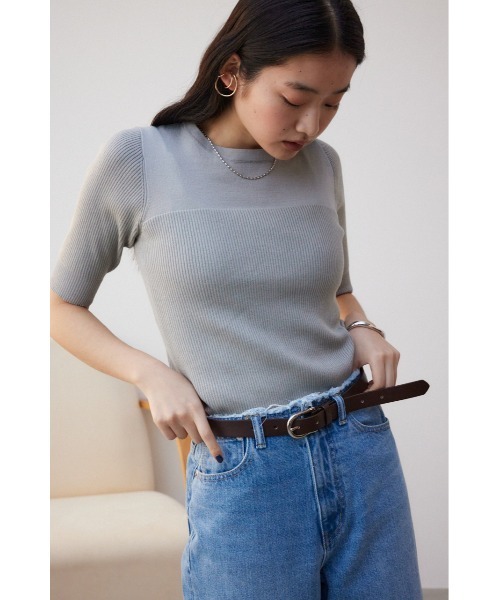 AZUL by moussy（アズールバイマウジー）の「フェイクレザープレーンベルト（ベルト・レディース・ブラック/ブラウン・FREE）」の9枚目の写真