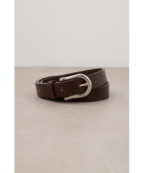 AZUL by moussy（アズールバイマウジー）の「フェイクレザープレーンベルト（ベルト・レディース・ブラック/ブラウン・FREE）」の10枚目の写真