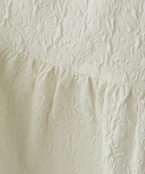Ambre Neige(アンブルネージュ)の「floating jacquard dress / フクレジャガードワンピース(ワンピース・レディース・アイボリー/ブラック/ダークブラウン・FREE)」の13枚目の写真