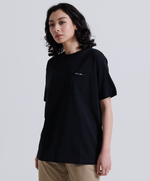 Eddie Bauer(エディーバウアー)の「ロゴ刺繍 ポケット 半袖 Tシャツ(Tシャツ/カットソー・メンズ・ホワイト/ネイビー/ベージュ/ブラック/エメラルドブルー・M/S/XL/L/XXL/XS)」の22枚目の写真