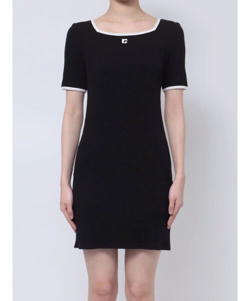 EMODA（エモダ）の「スクエアカットリブワンピース（ワンピース・レディース・ブラック/グレー/ベージュ・FREE）」の19枚目の写真