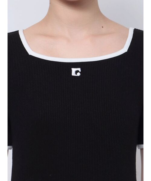 EMODA（エモダ）の「スクエアカットリブワンピース（ワンピース・レディース・ブラック/グレー/ベージュ・FREE）」の22枚目の写真