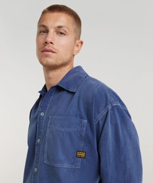 G-STAR RAW (ジースターロゥ) WORKWEAR SHIRT (ワークウエアー シャツ) サステナブル ストレートフィット プルオーバー ワークシャツ G-STAR RAW (ジースターロゥ) Utility Overshirt
