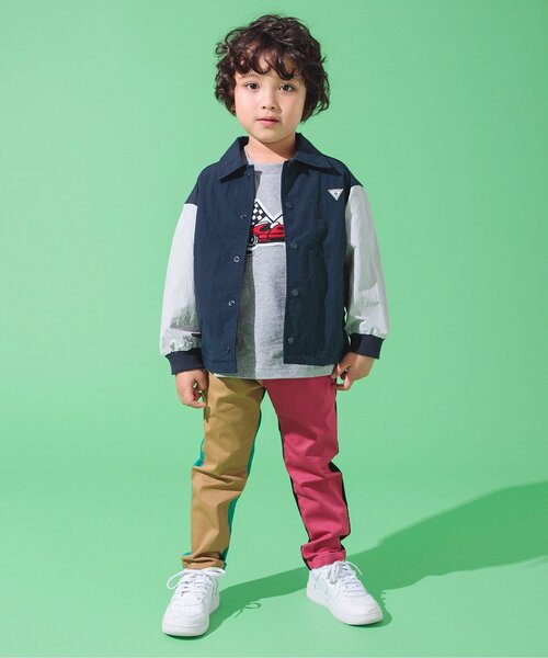 BREEZE（ブリーズ）の「バックロゴコーチジャケット（テーラードジャケット・キッズ・イエロー/ネイビー・120/110/100/90/80/140/130/150）」の14枚目の写真