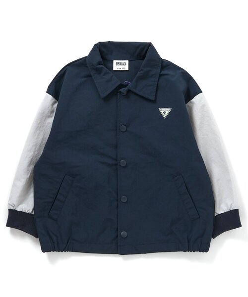 BREEZE（ブリーズ）の「バックロゴコーチジャケット（テーラードジャケット・キッズ・イエロー/ネイビー・120/110/100/90/80/140/130/150）」の12枚目の写真