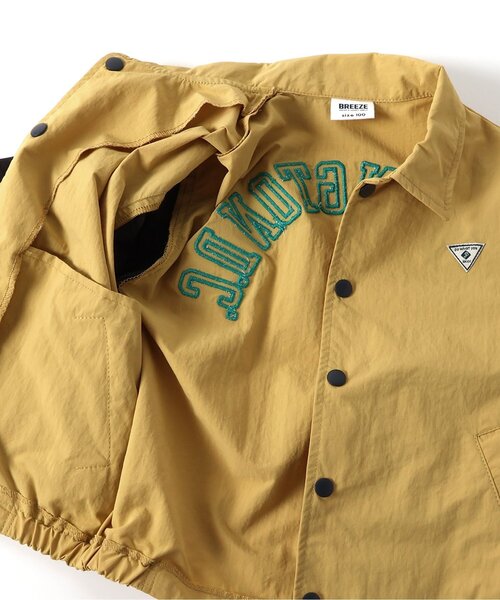 BREEZE（ブリーズ）の「バックロゴコーチジャケット（テーラードジャケット・キッズ・イエロー/ネイビー・120/110/100/90/80/140/130/150）」の11枚目の写真