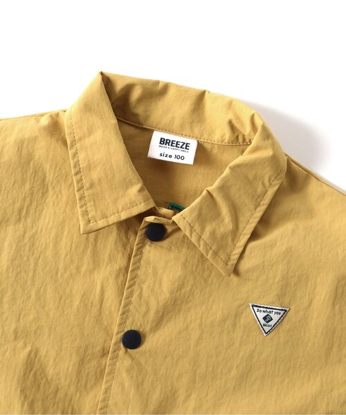 BREEZE（ブリーズ）の「バックロゴコーチジャケット（テーラードジャケット・キッズ・イエロー/ネイビー・120/110/100/90/80/140/130/150）」の8枚目の写真