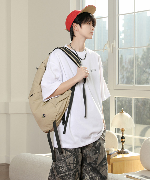 【セール】【neos】CONVERSE コンバース ルーズシルエット ロゴ刺繍 発泡プリント ドローコード ハーフスリーブ Tシャツ（Tシャツ/カットソー）｜CONVERSE（コンバース）