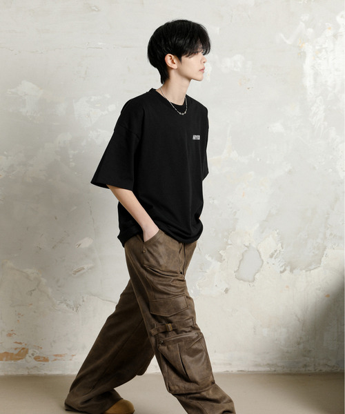 【セール】【neos】CONVERSE コンバース ルーズシルエット ロゴ刺繍 発泡プリント ドローコード ハーフスリーブ Tシャツ（Tシャツ/カットソー）｜CONVERSE（コンバース）