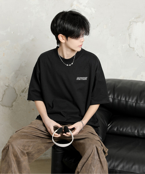 【セール】【neos】CONVERSE コンバース ルーズシルエット ロゴ刺繍 発泡プリント ドローコード ハーフスリーブ Tシャツ（Tシャツ/カットソー）｜CONVERSE（コンバース）