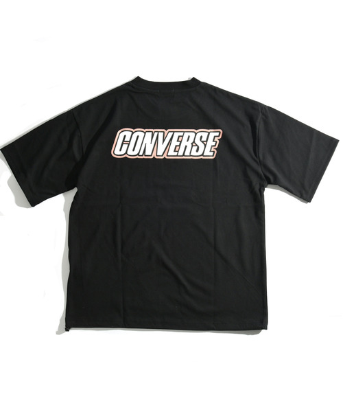 【セール】【neos】CONVERSE コンバース ルーズシルエット ロゴ刺繍 発泡プリント ドローコード ハーフスリーブ Tシャツ（Tシャツ/カットソー）｜CONVERSE（コンバース）