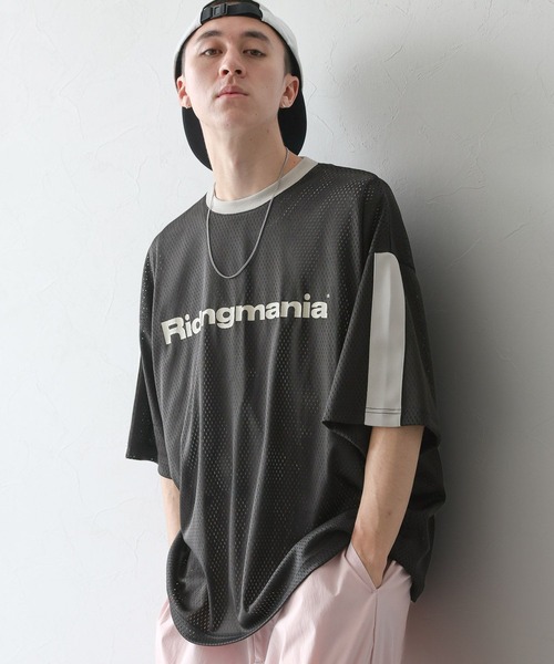 Ridingmania（ライディングマニア）の「【Ridingmania】袖ライン/スポーティメッシュTシャツ（Tシャツ/カットソー・メンズ・レッド/ブラック・LARGE/MEDIUM）」の18枚目の写真