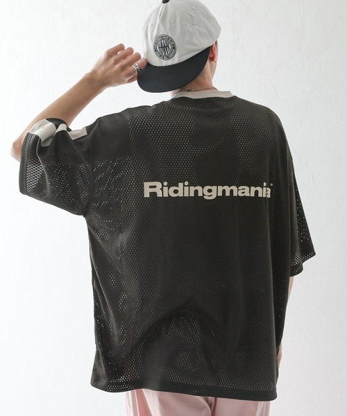 Ridingmania（ライディングマニア）の「【Ridingmania】袖ライン/スポーティメッシュTシャツ（Tシャツ/カットソー・メンズ・レッド/ブラック・LARGE/MEDIUM）」の15枚目の写真