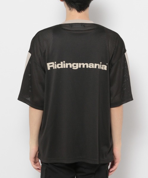 Ridingmania（ライディングマニア）の「【Ridingmania】袖ライン/スポーティメッシュTシャツ（Tシャツ/カットソー・メンズ・レッド/ブラック・LARGE/MEDIUM）」の21枚目の写真