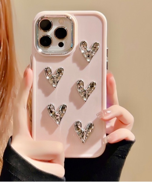 Y iPhoneケース セール】【OKUOKU 0909】iPhoneケース ハート パステルカラー