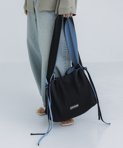 STUDIOUS（ステュディオス）の「【LASTFRAME/ラストフレーム】HINEMOSU BAG（トートバッグ・レディース・ラベンダー/ブラック・FREE）」の14枚目の写真