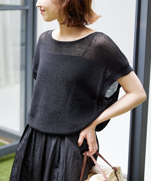 SLOBE IENA（スローブイエナ）の「リネン混フレンチスリーブ